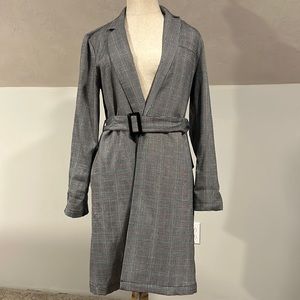 NWOT F21 checked coat Medium